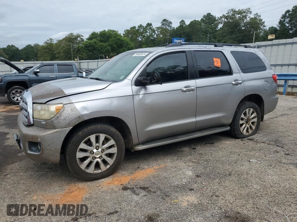 2010 Toyota Sequoia Ltd with VIN 5TDKY5G18AS025949, listed as a Copart auction lot 58602634 with 254,271 mi miles and Salvage Title. Bid and sale history available at carsss.com. Image 1.