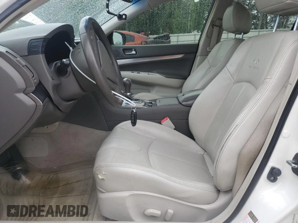 2012 Infiniti G25 Journey with VIN JN1DV6AP2CM812370, listed as a Copart auction lot 56016535 with 163,502 mi miles and Salvage title. Bid and sale history available at DreamBid. Image 7.