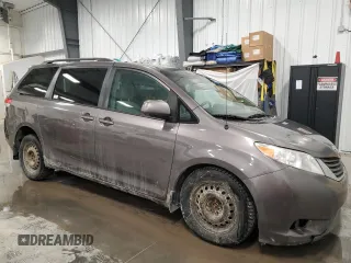 2011 Toyota Sienna LE with VIN 5TDJK3DC8BS008819, listed as a Copart auction lot 46245485 with 243,826 mi miles and Non Repairable. Bid and sale history available at carsss.com. Image 4.