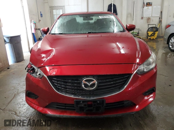 2016 Mazda 6 i Sport with VIN JM1GJ1U54G1409985, listed as a Copart auction lot 53672785 with 185,258 mi miles and Salvage Title. Bid and sale history available at DreamBid. Image 5.