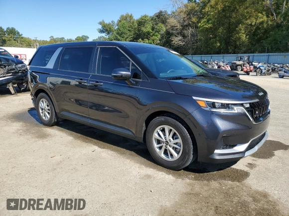 2023 Kia Carnival LX with VIN KNDNB4H37P6249098, listed as a Copart auction lot 76751724 with 26,992 mi miles and Salvage Title. Bid and sale history available at carsss.com. Image 4.