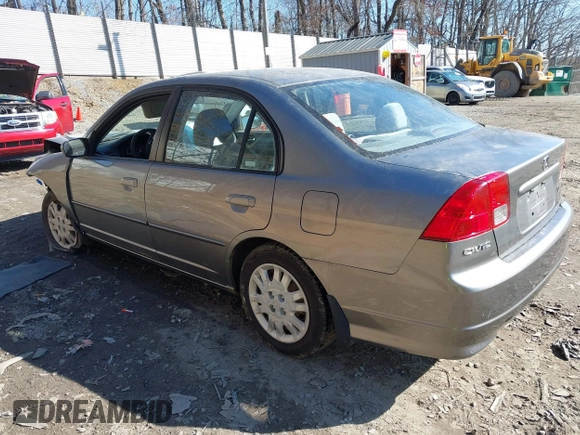 2005 Honda Civic LX with VIN 2HGES16545H550184, listed as a IAAI auction lot 41763026 with 88,188 mi miles and . Bid and sale history available at DreamBid. Image 3.
