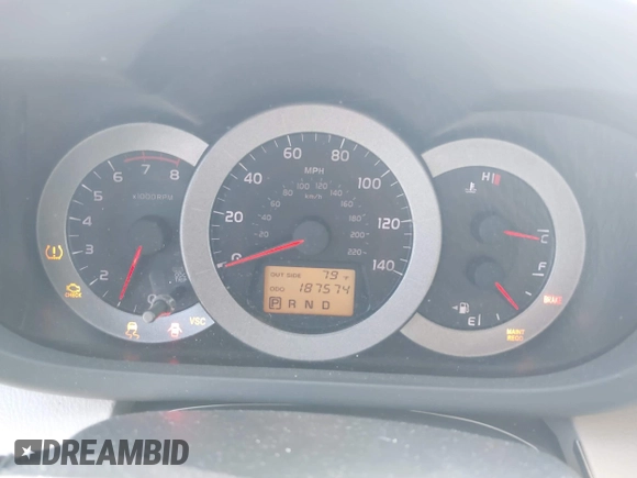 2008 Toyota RAV4 with VIN JTMZD33V085104930, listed as a IAAI auction lot 42068409 with 187,574 mi miles. Bid and sale history available at carsss.com. Image 7.