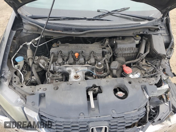 2013 Honda Civic LX with VIN 19XFB2F54DE233976, listed as a Copart auction lot 50965575 with 155,571 mi miles and Salvage Title. Bid and sale history available at DreamBid. Image 11.