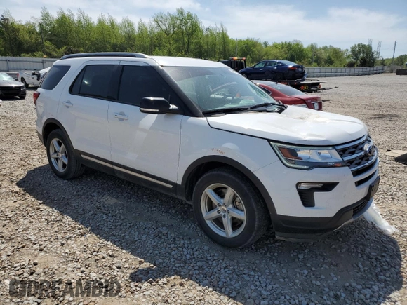 2018 Ford Explorer XLT with VIN 1FM5K7DH9JGA02276, listed as a Copart auction lot 53048305 with 47,476 mi miles and Salvage title. Bid and sale history available at DreamBid. Image 4.
