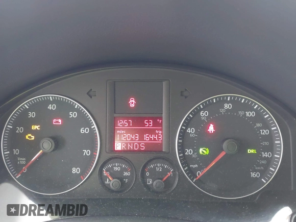 2009 Volkswagen Jetta S z VIN 3VWJZ71K29M148712, wystawiony jako IAAI lot #41724523 z przebiegiem 112 043 mil mil oraz . Historia ofert i sprzedaży dostępna na DreamBid. Obrazek 7.