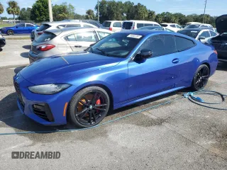 2023 BMW 4 Series M440i xDrive with VIN WBA13AR01PCL45497, listed as a Copart auction lot 74858704 with Not Provided miles and Non Repairable. Bid and sale history available at DreamBid. Image 1.