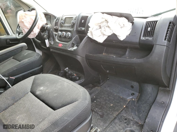 2019 Ram ProMaster Cargo Van with VIN 3C6TRVBG6KE533370, listed as a Copart auction lot 80043764 with 77,948 mi miles and Salvage Title. Bid and sale history available at carsss.com. Image 8.