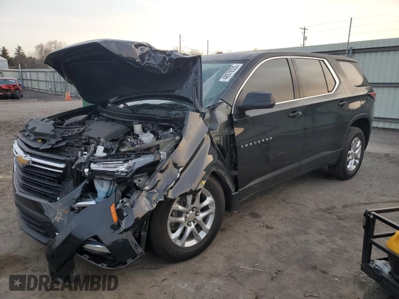 2023 Chevrolet Traverse LS with VIN 1GNERFKW6PJ302596, listed as a Copart auction lot 48978035 with Not Provided miles and Salvage Title. Bid and sale history available at DreamBid. Image 1.