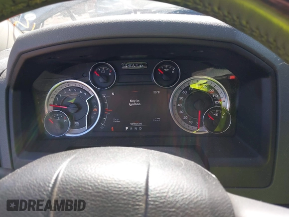 2018 Ram 1500 Big Horn with VIN 1C6RR7LT5JS163638, listed as a IAAI auction lot 41844678 with 53,756 mi miles and . Bid and sale history available at DreamBid. Image 7.