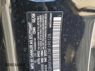 2009 Mercedes-Benz SLK-Class 3.0L with VIN WDBWK54F79F190128, listed as a Copart auction lot 80048934 with 32,354 mi miles and Salvage Title. Bid and sale history available at carsss.com. Image 13.