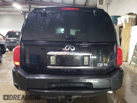 2010 Infiniti QX56 with VIN 5N3ZA0NC9AN906615, listed as a Copart auction lot 50917045 with 248,579 mi miles and Salvage Title. Bid and sale history available at DreamBid. Image 6.