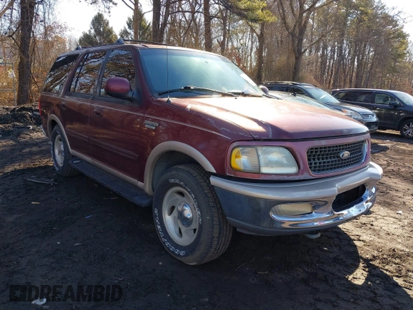 1998 Ford Expedition XLT z VIN 1FMFU18L5WLA05569, wystawiony jako IAAI lot #41683911 z przebiegiem 235 322 mil mil oraz . Historia ofert i sprzedaży dostępna na DreamBid. Obrazek 1.