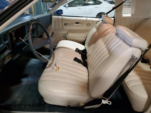 1976 Chevrolet Monte Carlo with VIN 1H57V6D483055, listed as a Copart auction lot 55043985 with 18,625 mi miles and Salvage title. Bid and sale history available at DreamBid. Image 7.