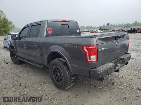 2016 Ford F-150 XLT with VIN 1FTEW1EFXGKF18400, listed as a Copart auction lot 55776805 with 128,771 mi miles and Salvage title. Bid and sale history available at DreamBid. Image 2.
