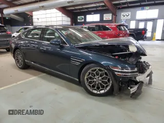 2021 Genesis G80 2.5T with VIN KMTGB4SC7MU045573, listed as a Copart auction lot 89157355 with 33,535 mi miles and Salvage Title. Bid and sale history available at DreamBid. Image 4.