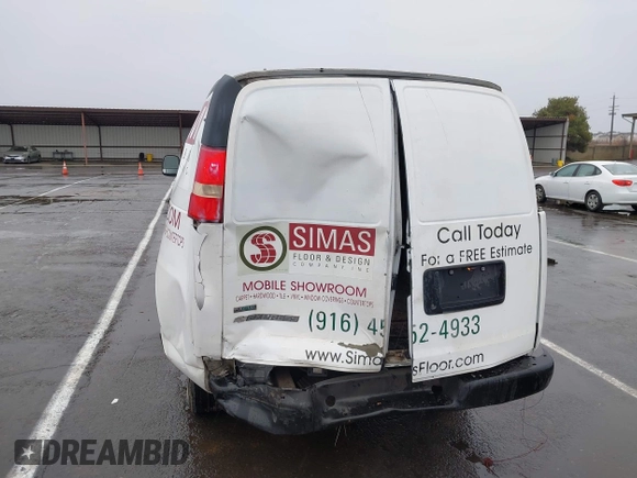 2010 Chevrolet Express Cargo with VIN 1GCZGFBA3A1158758, listed as a IAAI auction lot 41480795 with 240,053 mi miles and . Bid and sale history available at DreamBid. Image 6.