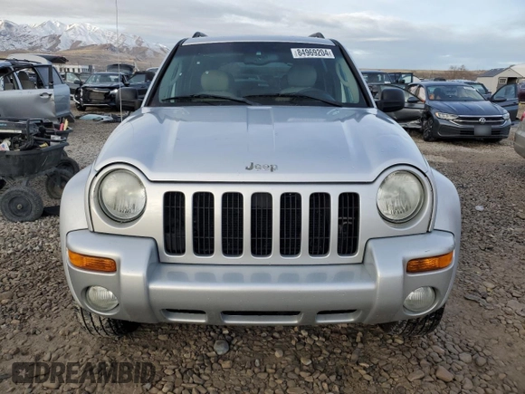2004 Jeep Liberty Limited with VIN 1J4GK58K04W324655, listed as a Copart auction lot 84969204 with 151,994 mi miles and Salvage title. Bid and sale history available at DreamBid. Image 5.