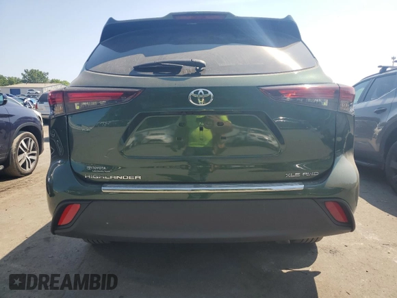 2024 Toyota Highlander LE with VIN 5TDKDRBH5RS539941, listed as a Copart auction lot 66312625 with 19,189 mi miles and Salvage title. Bid and sale history available at DreamBid. Image 6.