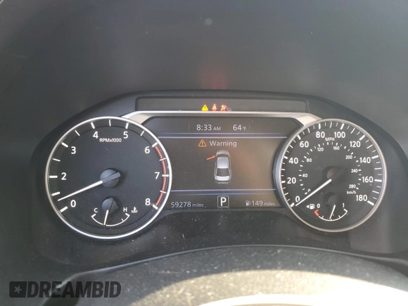 2019 Nissan Altima SR with VIN 1N4AL4CV5KC228884, listed as a Copart auction lot 71871604 with 59,278 mi miles and Salvage Title. Bid and sale history available at carsss.com. Image 9.