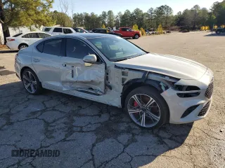 2024 Genesis G70 2.5T with VIN KMTG34SC5RU136362, listed as a Copart auction lot 47885795 with 17,283 mi miles and Salvage title. Bid and sale history available at DreamBid. Image 4.