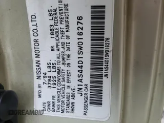 1995 Nissan 240SX z VIN JN1AS44D1SW016276, wystawiony jako Copart lot #50842085 z przebiegiem 258 343 mil mil oraz Szkody całkowita. Historia ofert i sprzedaży dostępna na DreamBid. Obrazek 12.