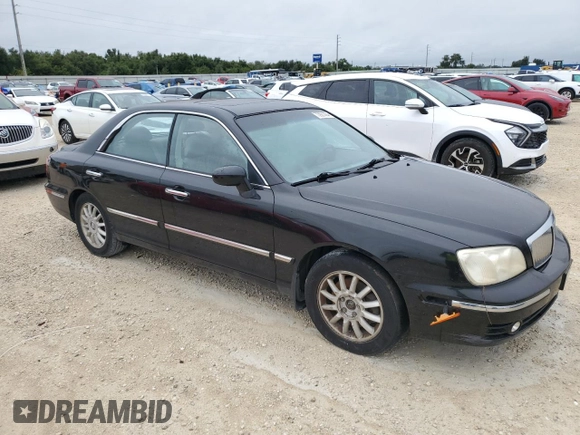 2005 Hyundai XG z VIN KMHFU45E65A379433, wystawiony jako Copart lot #73921434 z przebiegiem Nie podano mil oraz Szkoda całkowita • Salvage title. Historia ofert i sprzedaży dostępna na DreamBid. Obrazek 4.