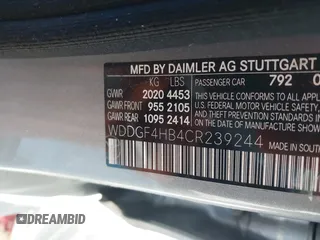 2012 Mercedes-Benz C-Class C 250 Sport with VIN WDDGF4HB4CR239244, listed as a IAAI auction lot 41858881 with 141,310 mi miles. Bid and sale history available at carsss.com. Image 9.