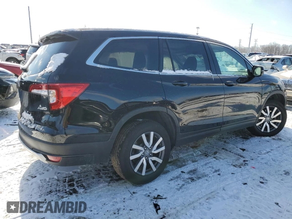 2021 Honda Pilot EX-L with VIN 5FNYF6H53MB102839, listed as a Copart auction lot 44571005 with 157,614 mi miles and Non Repairable. Bid and sale history available at DreamBid. Image 3.