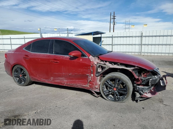 2014 Lexus IS 250 with VIN JTHCF1D23E5002900, listed as a Copart auction lot 57268055 with 166,819 mi miles and Salvage title. Bid and sale history available at DreamBid. Image 4.