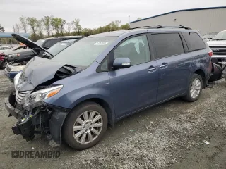 2017 Toyota Sienna with VIN 5TDDZ3DC2HS146616, listed as a Copart auction lot 51382805 with 73,740 mi miles and Salvage Title. Bid and sale history available at DreamBid. Image 1.