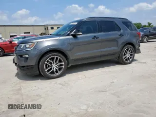 2018 Ford Explorer Sport с VIN 1FM5K8GT7JGB54689, выставлен на аукционе Copart как лот 59528925 с пробегом 53 018 миль миль и Списание • Salvage title. История ставок и продаж доступна на DreamBid. Изображение 1.