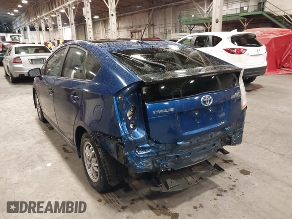 2011 Toyota Prius I with VIN JTDKN3DU0B0286265, listed as a IAAI auction lot 41848439 with 209,269 mi miles. Bid and sale history available at carsss.com. Image 6.