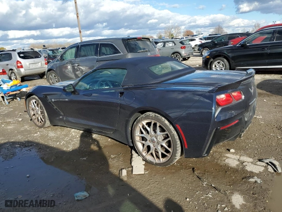 2016 Chevrolet Corvette Stingray Z51 3LT with VIN 1G1YM3D71G5110898, listed as a Copart auction lot 81411354 with 48,761 mi miles and Salvage Title. Bid and sale history available at carsss.com. Image 2.