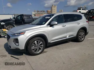 2019 Hyundai Santa Fe Limited with VIN 5NMS53AD4KH052280, listed as a Copart auction lot 49082845 with 52,590 mi miles and Salvage Title. Bid and sale history available at carsss.com. Image 1.