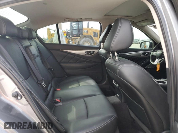 2023 Infiniti Q50 Luxe z VIN JN1EV7BR2PM541987, wystawiony jako Copart lot #53506195 z przebiegiem 65 202 mil mil oraz Szkoda całkowita • Salvage title. Historia ofert i sprzedaży dostępna na DreamBid. Obrazek 10.