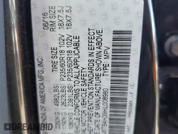 2017 Acura RDX with VIN 5J8TB4H39HL008980, listed as a Copart auction lot 44983475 with 117,872 mi miles and Salvage Title. Bid and sale history available at carsss.com. Image 13.