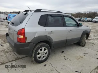 2005 Hyundai Tucson GLS with VIN KM8JN72D05U051699, listed as a Copart auction lot 43242335 with 182,859 mi miles and Non Repairable. Bid and sale history available at carsss.com. Image 3.