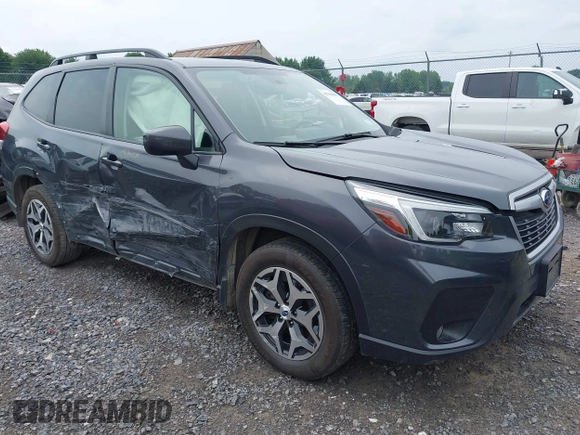 2021 Subaru Forester Premium with VIN JF2SKAJC0MH492913, listed as a IAAI auction lot 42709805 with 35,464 mi miles and . Bid and sale history available at DreamBid. Image 1.