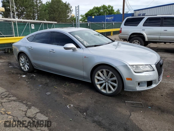 2012 Audi A7 Premium Plus with VIN WAUSGAFC1CN001528, listed as a Copart auction lot 59407645 with 133,809 mi miles and Clean title. Bid and sale history available at DreamBid. Image 4.