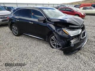 2017 Acura MDX Sport Hybrid w/Advance Pkg with VIN 5FRYD7H77HB001806, listed as a Copart auction lot 66971634 with 0 mi miles and Salvage Title. Bid and sale history available at carsss.com. Image 4.
