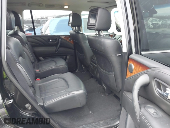 2017 Infiniti QX80 z VIN JN8AZ2NF1H9640040, wystawiony jako IAAI lot #41569442 z przebiegiem 96 273 mil mil oraz . Historia ofert i sprzedaży dostępna na DreamBid. Obrazek 8.