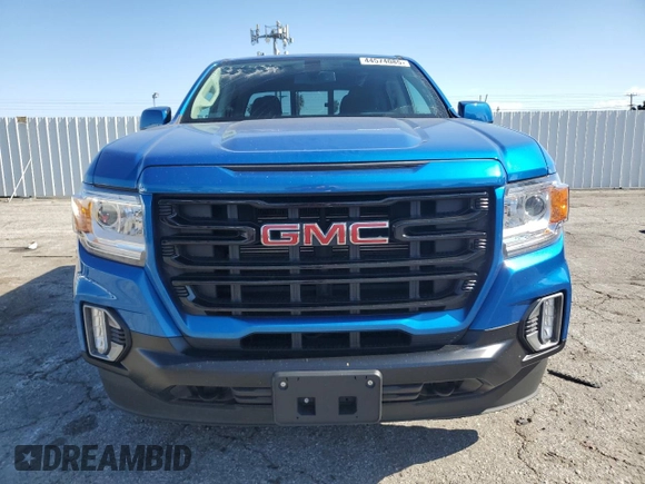 2022 GMC Canyon 2WD Elevation with VIN 1GTG5CEN9N1329626, listed as a Copart auction lot 44574085 with 27,315 mi miles and Salvage Title. Bid and sale history available at carsss.com. Image 5.