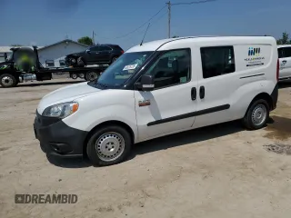 2020 Ram ProMaster City Cargo Tradesman with VIN ZFBHRFAB5L6P17123, listed as a Copart auction lot 63625735 with 52,225 mi miles and Salvage title. Bid and sale history available at DreamBid. Image 1.