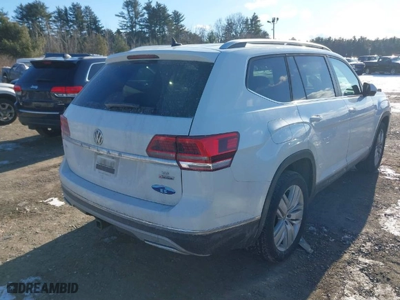 2019 Volkswagen Atlas 3.6L V6 SEL with VIN 1V2MR2CA5KC553296, listed as a IAAI auction lot 41329337 with 91,041 mi miles. Bid and sale history available at carsss.com. Image 4.