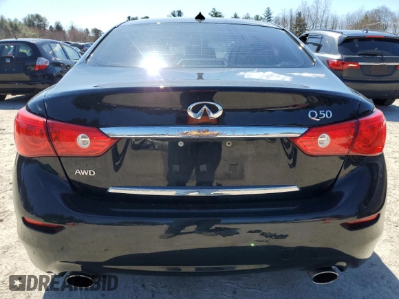 2017 Infiniti Q50 Premium with VIN JN1EV7AR1HM836145, listed as a Copart auction lot 53484675 with 121,706 mi miles and Salvage Title. Bid and sale history available at DreamBid. Image 6.