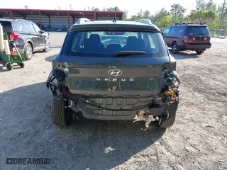 2024 Hyundai Venue SEL with VIN KMHRC8A31RU306499, listed as a IAAI auction lot 41536798 with NaN miles. Bid and sale history available at carsss.com. Image 6.