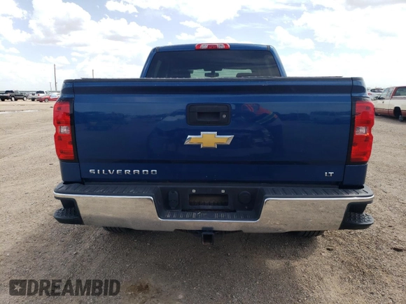 2015 Chevrolet Silverado 1500 LT with VIN 3GCUKRECXFG404530, listed as a Copart auction lot 53999645 with 146,396 mi miles and Salvage Title. Bid and sale history available at carsss.com. Image 6.