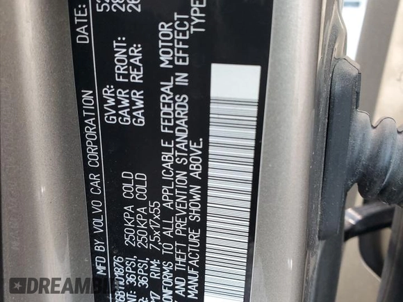 2011 Volvo XC70 3.2L with VIN YV4952BZ6B1101876, listed as a Copart auction lot 72785774 with 105,837 mi miles and Salvage Title. Bid and sale history available at DreamBid. Image 12.