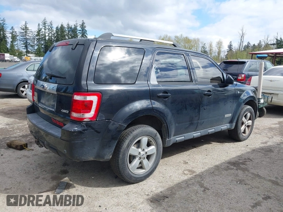 2008 Ford Escape Limited with VIN 1FMCU94168KE78508, listed as a IAAI auction lot 42025358 with 178,415 mi miles. Bid and sale history available at carsss.com. Image 4.